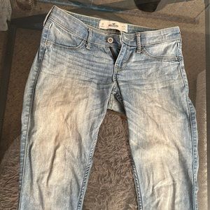 Light blue skinny hollister jeans